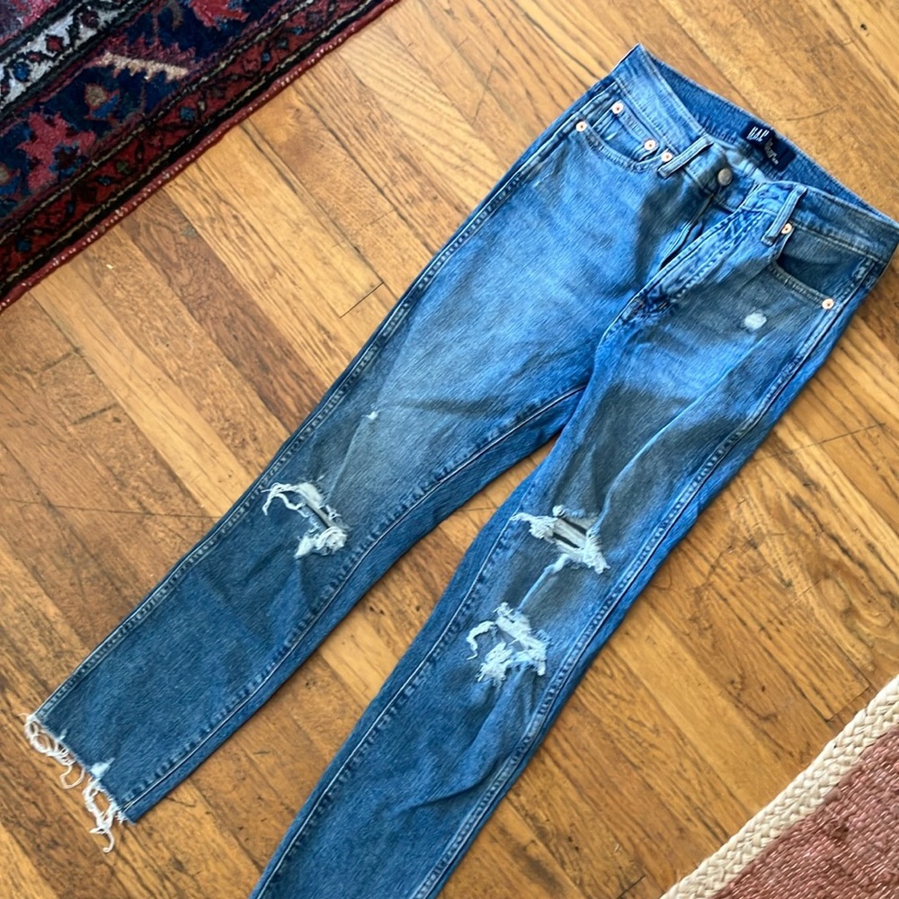 Gap 0/25 high rise vintage denim slim